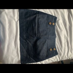 Express denim mini skirt
